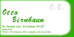 otto birnbaum business card